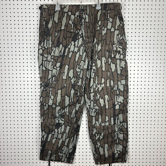 Trebark Camo Cargo Hunting Pants‎ Size XL Vintage 90s Baggy Tactical Button Fly - Picture 1 of 7